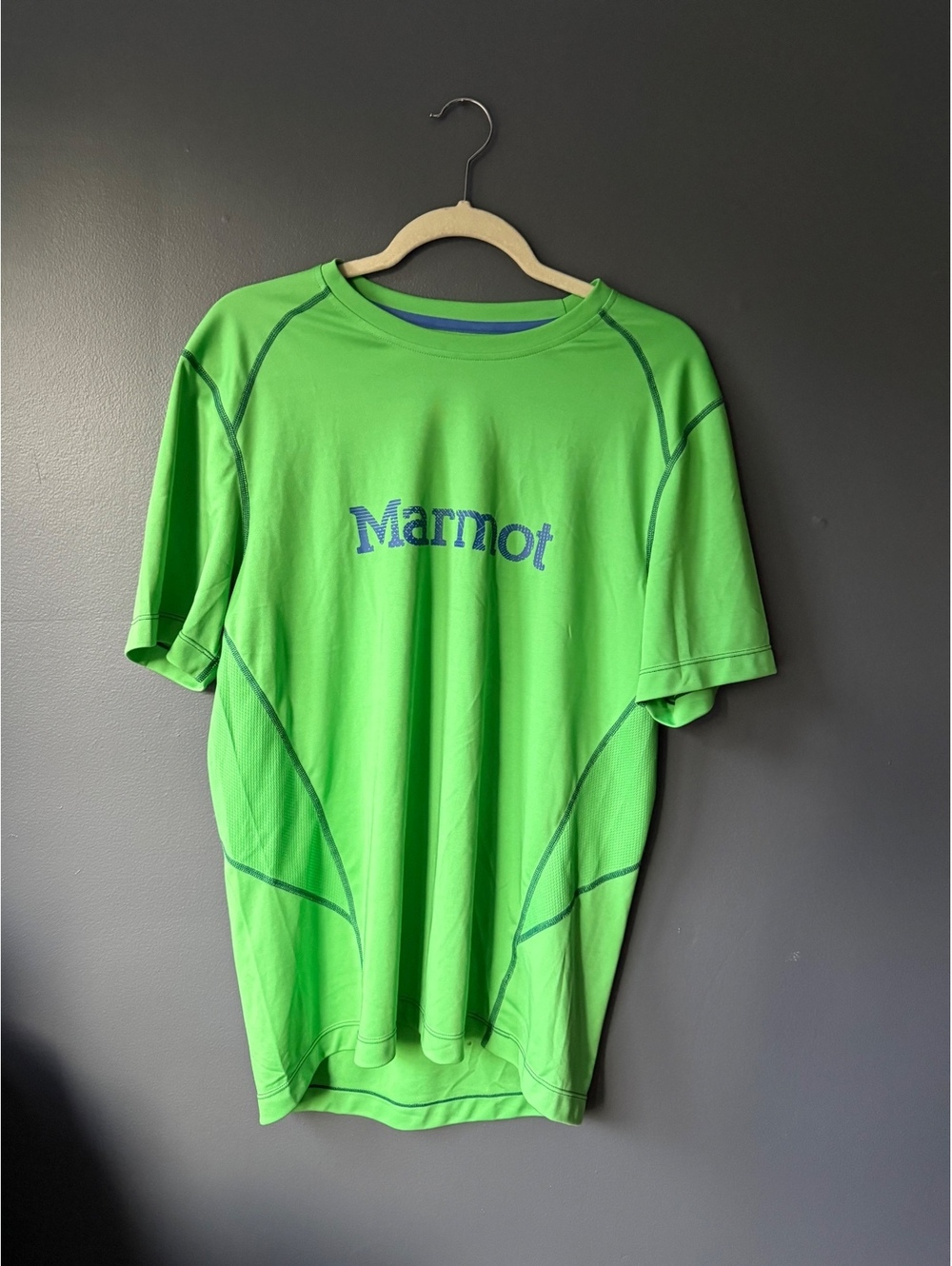 Marmot Green Performance Short Sleeve Shirt